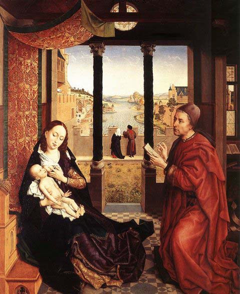 WEYDEN, Rogier van der St Luke Drawing the Portrait of the Madonna